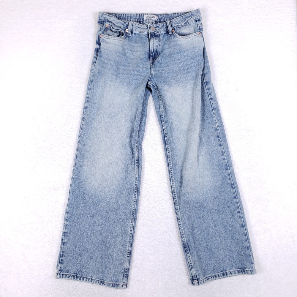 Refuge Denim Skater Low Rise Jeans 03‎ Light Wash